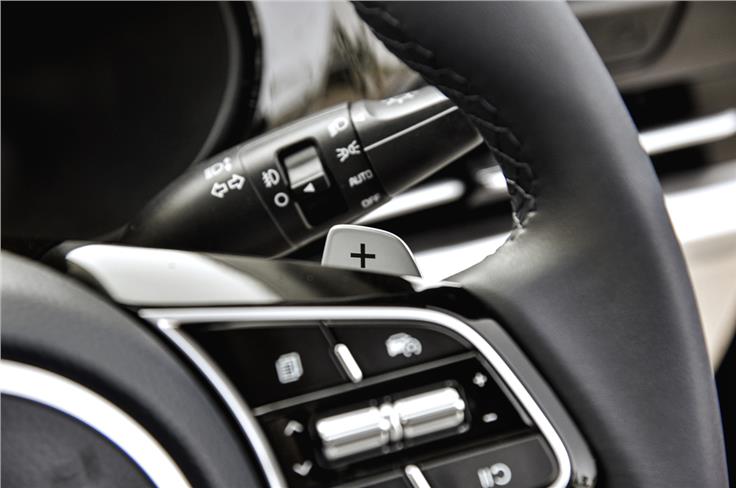 Paddle shifters are a part of the package on the automatics.